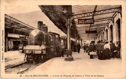 Bellegarde-sur-Valserine Gare Station Train Locomotive Arrivée De L'Express De Genève Visite De La Douane Ain 01200 N°50 - Bellegarde-sur-Valserine