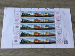 Belgique N°2993\5** Feuille Entière Planche 1 SNCB , VF 6,30€ - Unused Stamps