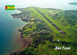 Sao Tome And Principe Islands Sao Tome Runway New Postcard - Sao Tome And Principe