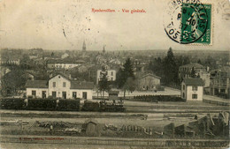 Rambervillers * Vue Générale Et La Gare * Train Wagons * Ligne Chemin De Fer - Rambervillers