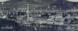 Rarität Blick Auf Die Tuchfabrik TTL Lörrach Schornstein 30.8.1941 Zugstempel 75 - Lörrach