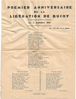 Chanson  -  Premier Anniversire  De La Liberation De  76 Buchy  Le 2 Septembre 1945 -  Les Gars De La Marine - Partituren