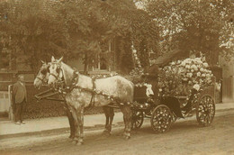 Guémené Penfao * Carte Photo * Jour De Fête Ou Cavalcade Au Village * Attelage - Guémené-Penfao