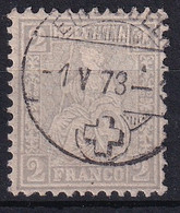 Zumstein 28 / Mi. 20 Sitzende Helvetia Sauber Gestempelt - Used Stamps