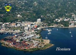 Solomon Islands Honiara Port Aerial View New Postcard - Solomon Islands