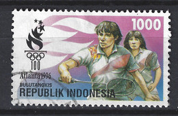 Indonesia Indonesie 1696 Used ; Badminton 1996 - Bádminton