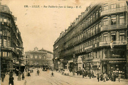 Lille * La Rue Faidherbe * Vers La Gare * Commerces Magasins * Tram Tramway - Lille