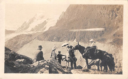 CPA  Suisse, Tourists  At The Grand Combin Pass In 1909, Carte Photo - VS Valais