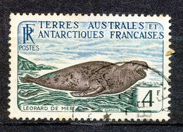 T.A.A.F. 1960 - 4 F. LÉOPARD DE MER. ( HYDRUNGA LEPTONYX) - ZEELEEUW - GESTEMPELD                                 Hk103j - Oblitérés