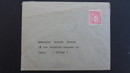 LETTRE TP ARC DE TRIOMPHE 1F50 OBL.16-7 45 ST CLOUD - 1944-45 Arco Del Triunfo