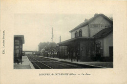 Longueil * Sainte Marie * Vue Intérieure De La Gare Du Village * Ligne Chemin De Fer - Longueil Annel