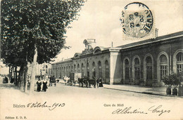 Béziers * Place De La Gare Du Midi * Ligne Chemin De Fer * Attelage - Beziers