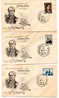 5 Cartas Con Matasellos De 1957  Argentina - Cartas