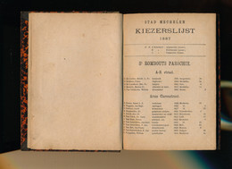 MECHELEN - BOEKJE - KIEZERSLIJST 1887  160 BLZ -18 X 13 CM - MOOIE STAAT - ZIE AFBEELDINGEN - Mechelen