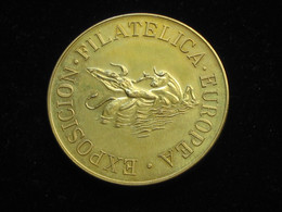 Médaille EXPOSICION FILATELIC - EUROPEA - 7-12 Enero - MADRID 1986  **** EN ACHAT IMMEDIAT **** - Profesionales/De Sociedad