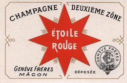 Champagne étoile Rouge  Genève Macon - Alcoholen & Sterke Drank