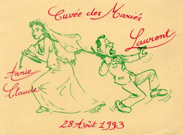 Humoristique " Cuvée Des Mariés " 1993 - Alkohole & Spirituosen