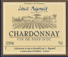 Chardonnay Louis Raynald  St Jean D'Ardières - Alcoholes Y Licores