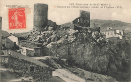 Delcampe - ROCHETAILLEE : RUINES DU VIEUX CHATEAU FEODAL ET L'EGLISE - Rochetaillee
