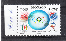 Monaco   -  2000. Olympic Games Sydney 2000. MNH - Verano 2000: Sydney - Paralympic