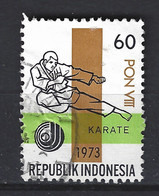 Indonesia Indonesie 745 Used; Karate 1973 NOW MANY STAMPS INDONESIA VERY CHEAP - Non Classés