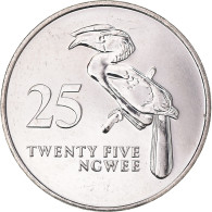 Monnaie, Zambie, 25 Ngwee, 1992, British Royal Mint, SUP, Nickel Plaqué Acier - Zambie