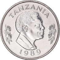 Monnaie, Tanzanie, 50 Senti, 1989, British Royal Mint, SUP, Nickel Clad Steel - Tanzanía