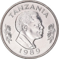 Monnaie, Tanzanie, 50 Senti, 1989, British Royal Mint, SUP, Nickel Clad Steel - Tanzania