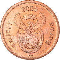 Monnaie, Afrique Du Sud, 5 Cents, 2005, Pretoria, SUP, Cuivre Plaqué Acier - South Africa