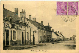 Méobecq * La Rue Principale Du Village * Hôtel FEUILLOT * Pompe à Essence - Altri & Non Classificati