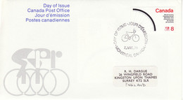 5113) History Postmark Cancel With Brochure Bicycile Cycling Canada FDC Postmark Cancel - Covers & Documents