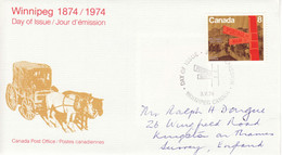 5116) History Postmark Cancel With Brochure  Winnipeg 100 Yr Canada FDC Postmark Cancel - Covers & Documents