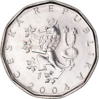 Monnaie, République Tchèque, 2 Koruny, 2004, SUP, Nickel Plaqué Acier, KM:9 - Czech Republic