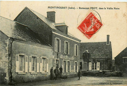 Montipouret * Place Et Le Restaurant PROT , Dans La Vallée Noire - Otros & Sin Clasificación