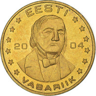 Estonie, 10 Euro Cent, 2004, Unofficial Private Coin, TTB+, Laiton - Estonie