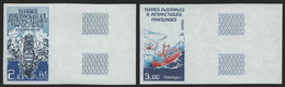 TAAF 1986 - Mi-Nr. 212-213 U ** - MNH - Gez / Imp - Schiffe / Ships - Geschnittene, Druckproben Und Abarten