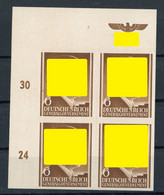 Generalgouvernement Michel Nummer 72U 4er Block Postfrisch - Ocupación 1938 – 45