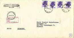 Poland Registered Cover Warszawa 31-3-1993 - Lettres & Documents