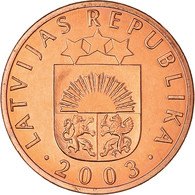 Monnaie, Lettonie, Santims, 2003, SPL+, Copper Clad Steel, KM:15 - Latvia
