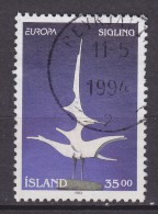 Iceland 1993 Mi. 786    35.00 Kr Europa CEPT Zeitgenössische Kunst Modern Art Segelfahrt Skulptur Von Gunnar Árnason - Usados