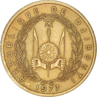 Monnaie, Djibouti, 10 Francs, 1977, Paris, TB+, Bronze-Aluminium, KM:23 - Djibouti