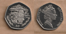 GIBRALTAR 50 Pence  (Christmas) 1996   Copper-nickel • 13.5 G • ⌀ 30 Mm KM# 453 - Gibraltar