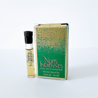 Miniatures De Parfum  ÉCHANTILLON   NUITS INDIENNES De JEAN LOUIS SCHERRER    EDT  1 Ml  + Boite - Campioncini Di Profumo (testers)