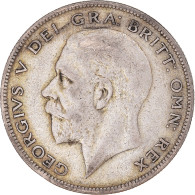 Monnaie, Grande-Bretagne, George V, 1/2 Crown, 1929, TB+, Argent, KM:835 - K. 1/2 Crown