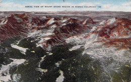 CPA - USA - Aerial View Of Mount Evans Region In Scenic Colorado - Colorisée - Sonstige & Ohne Zuordnung