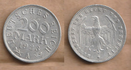 ALEMANIA 200 Mark 1923 Aluminium • 1 G • ⌀ 23 Mm KM# 35, - 200 & 500 Mark