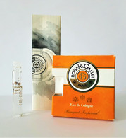 échantillons De Parfum  Tubes ROGER & GALLET  BOUQUET IMPERIAL  EDC  2 Ml MOITIE PLEINE - Echantillons (tubes Sur Carte)