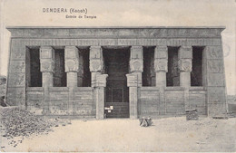 CPA - EGYPTE - DENDERA - Keneh - Entrée Du Temple - Ephtimios Frères, Port Said - Autres & Non Classés