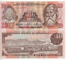 HONDURAS  10  Lempiras P86b   23.01.2003    (President José Trinidad Cabañas + Tegucigalpa At Back)   UNC - Honduras