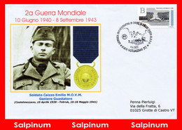 ANNULLO 2A GUERRA MONDIALE CAIAZZO EMILIO M.O.V.M. - 2021-...: Storia Postale